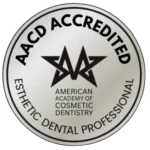 ACD Accredited Esthetic Dental Professional badge from the American Academy of Cosmetic Dentistry